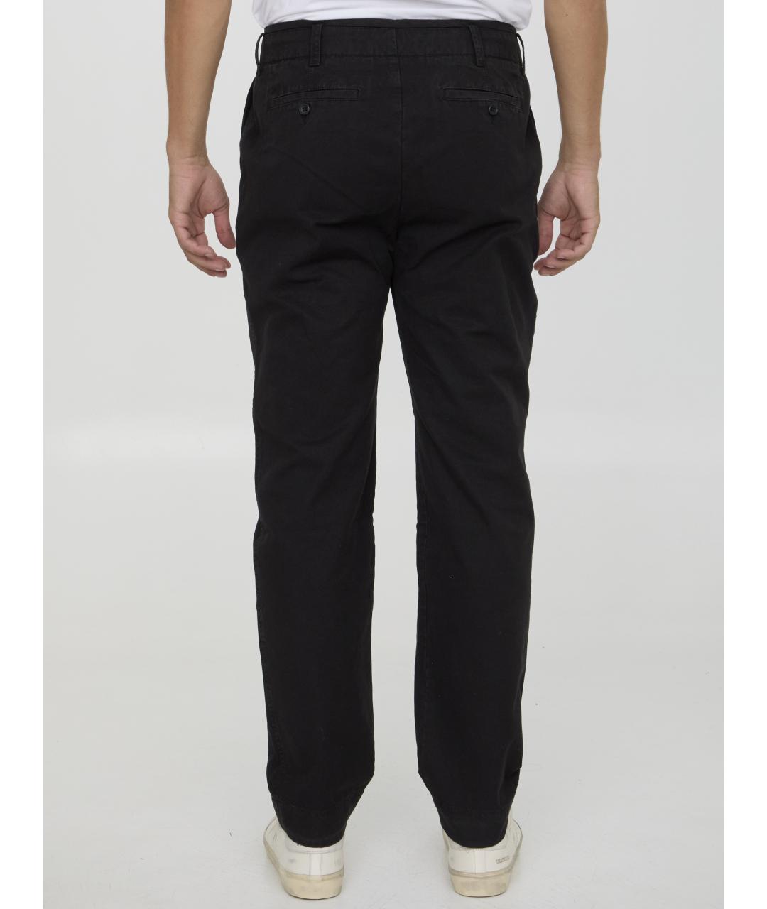 JAMES PERSE Черные хлопковые повседневные брюки, фото 5