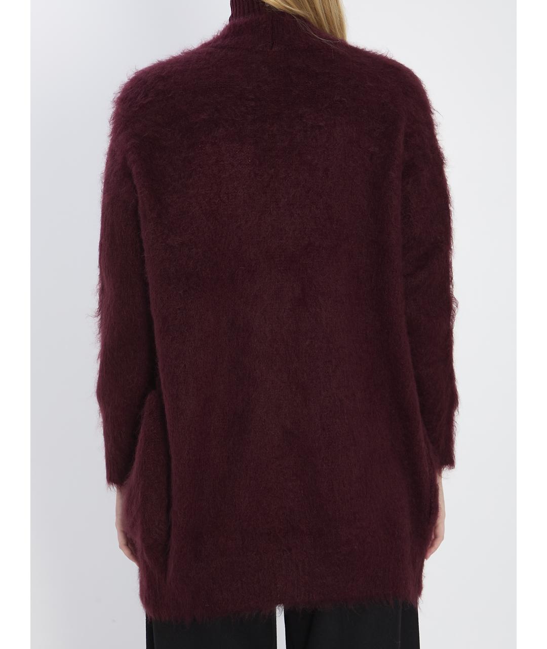 MAX MARA Бордовый джемпер / свитер, фото 5