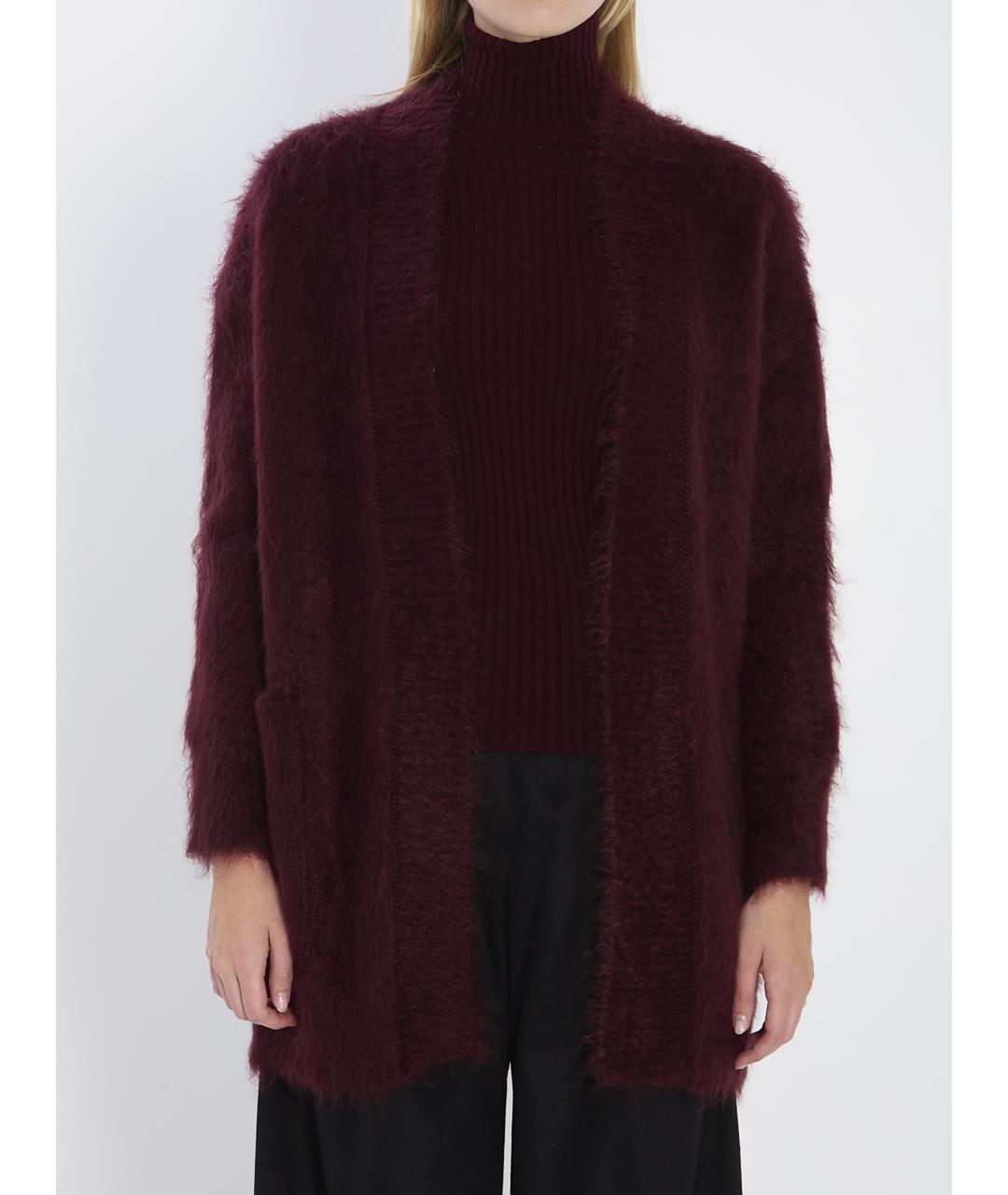 MAX MARA Бордовый джемпер / свитер, фото 2