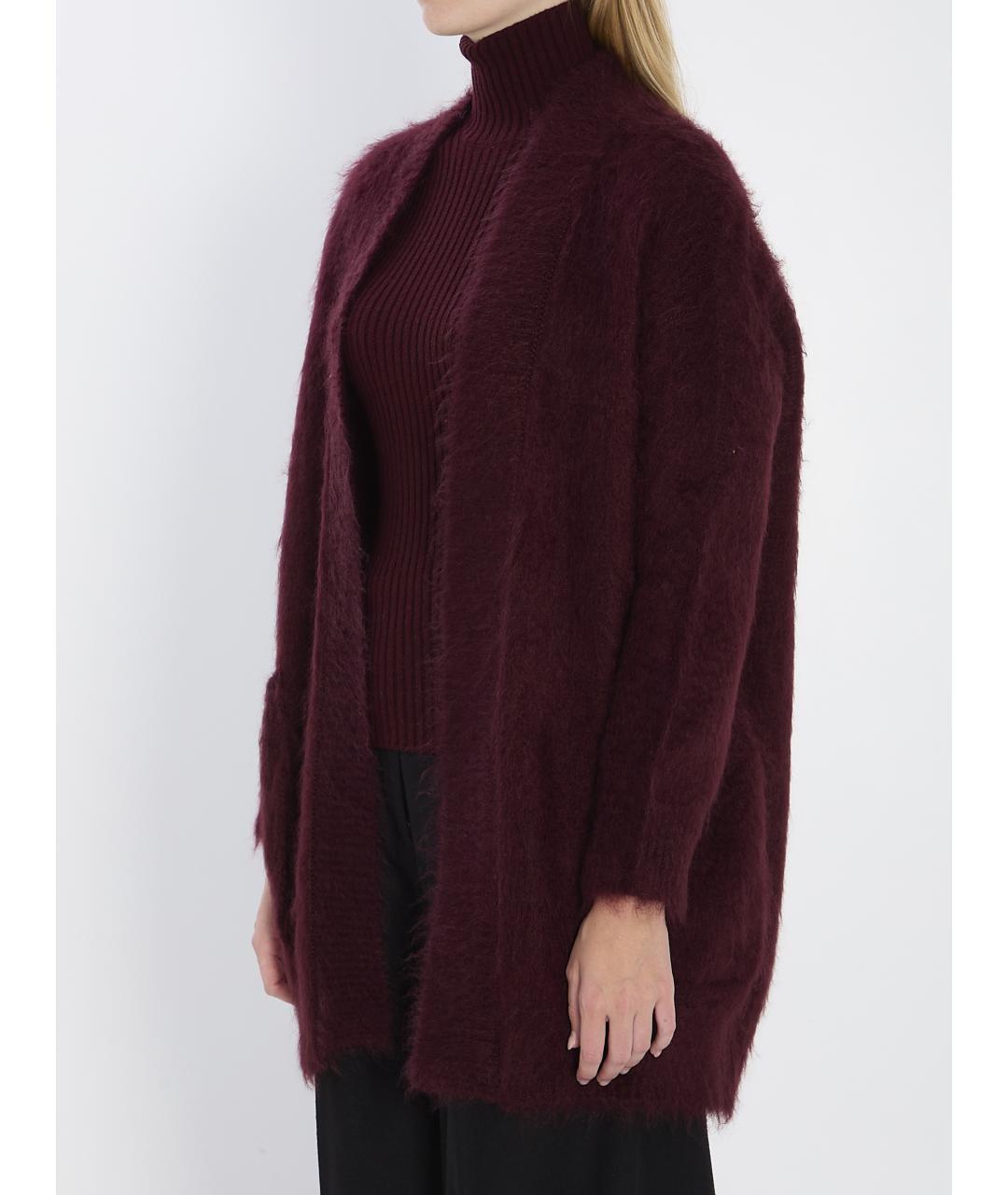 MAX MARA Бордовый джемпер / свитер, фото 3