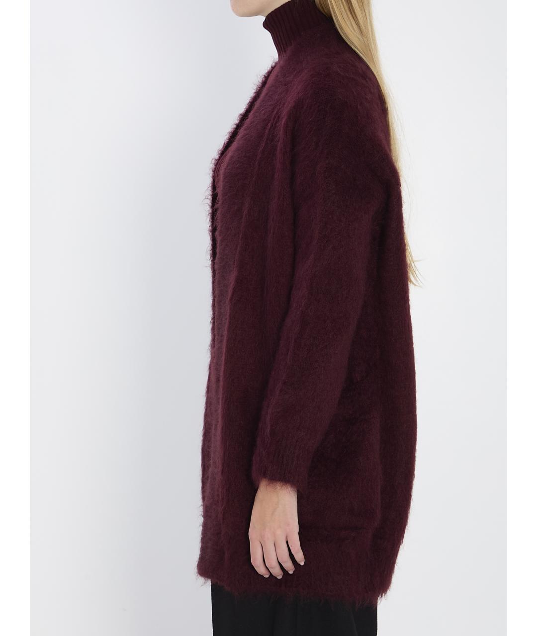 MAX MARA Бордовый джемпер / свитер, фото 4