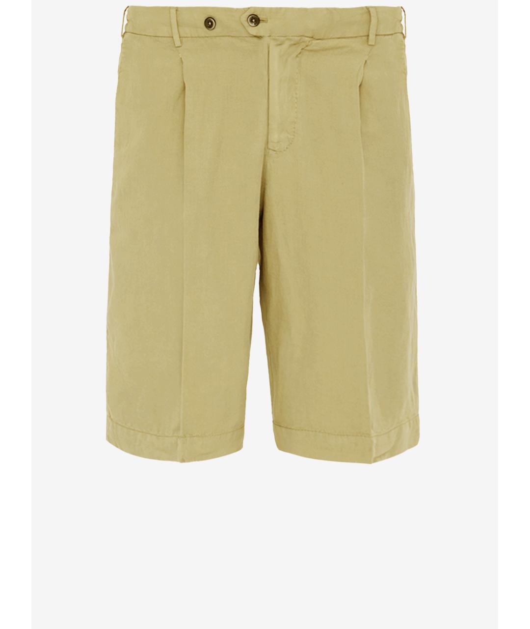 PT TORINO Бежевые шорты, фото 1