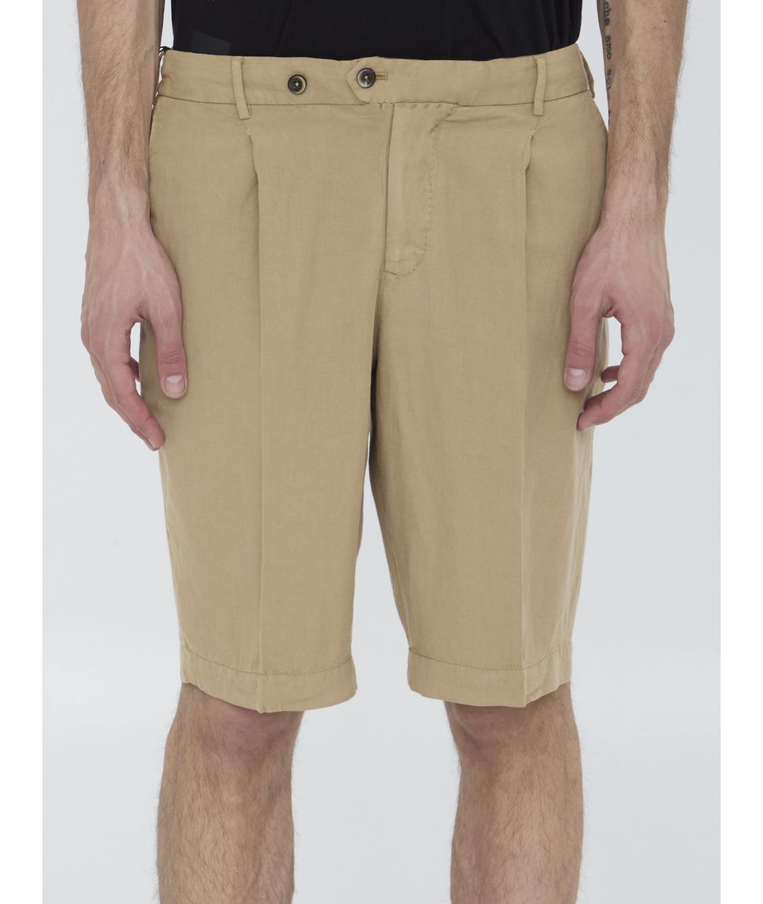 PT TORINO Бежевые шорты, фото 2