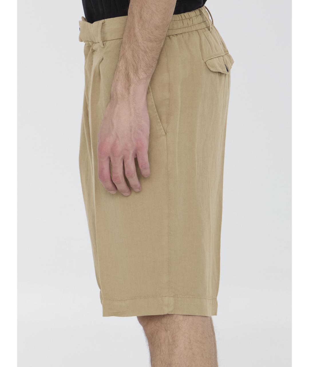 PT TORINO Бежевые шорты, фото 4