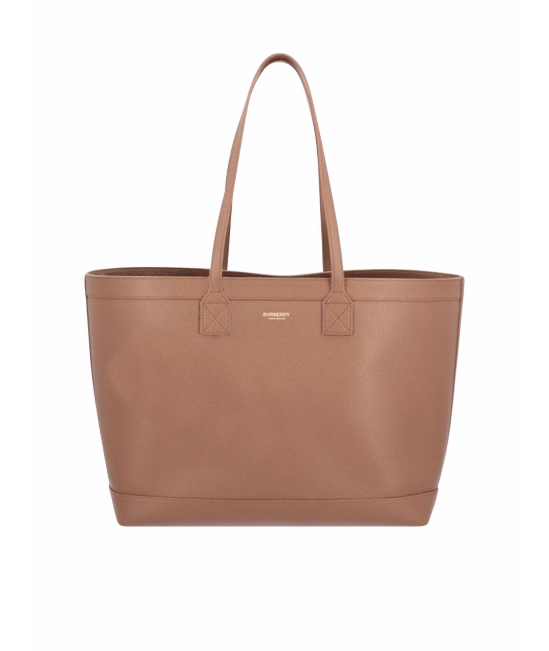 BURBERRY Коричневая сумка тоут, фото 1