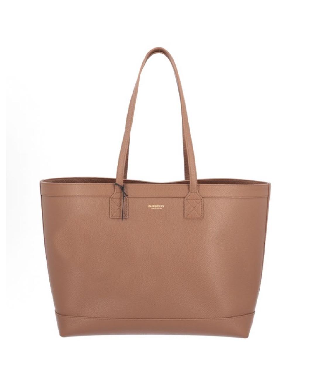 BURBERRY Коричневая сумка тоут, фото 9