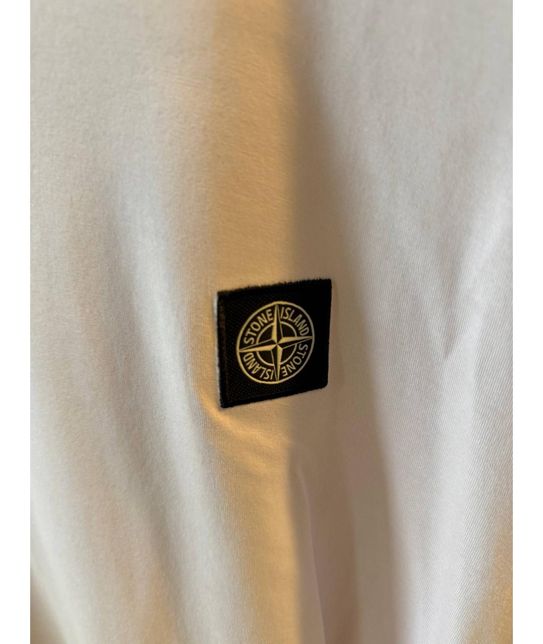 STONE ISLAND Розовая хлопковая футболка, фото 4