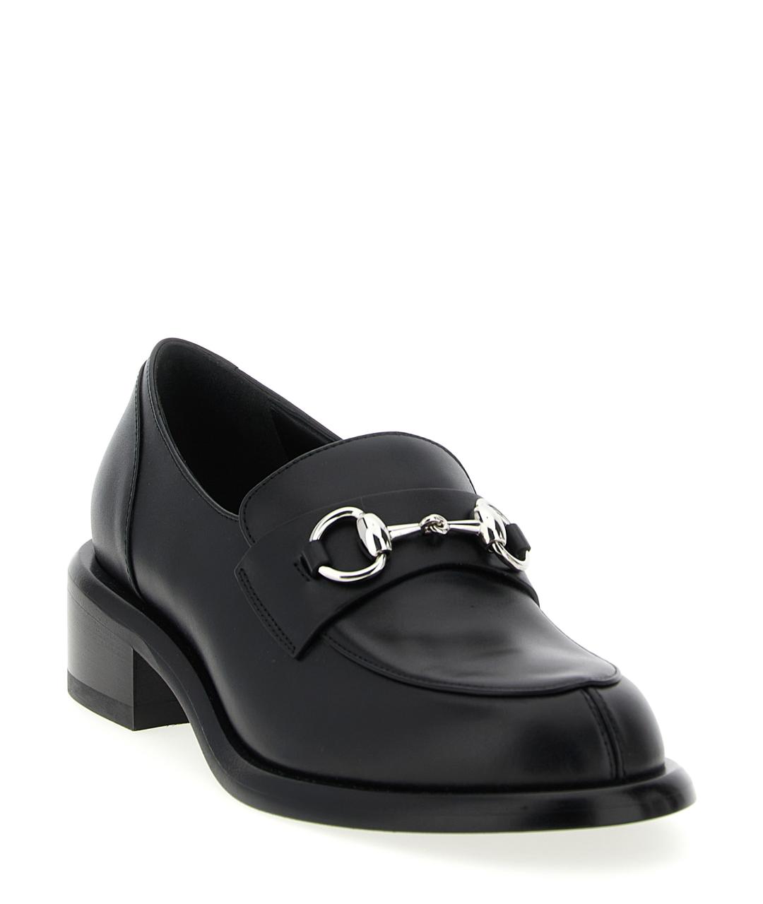 GUCCI Черные кожаные лоферы, фото 2