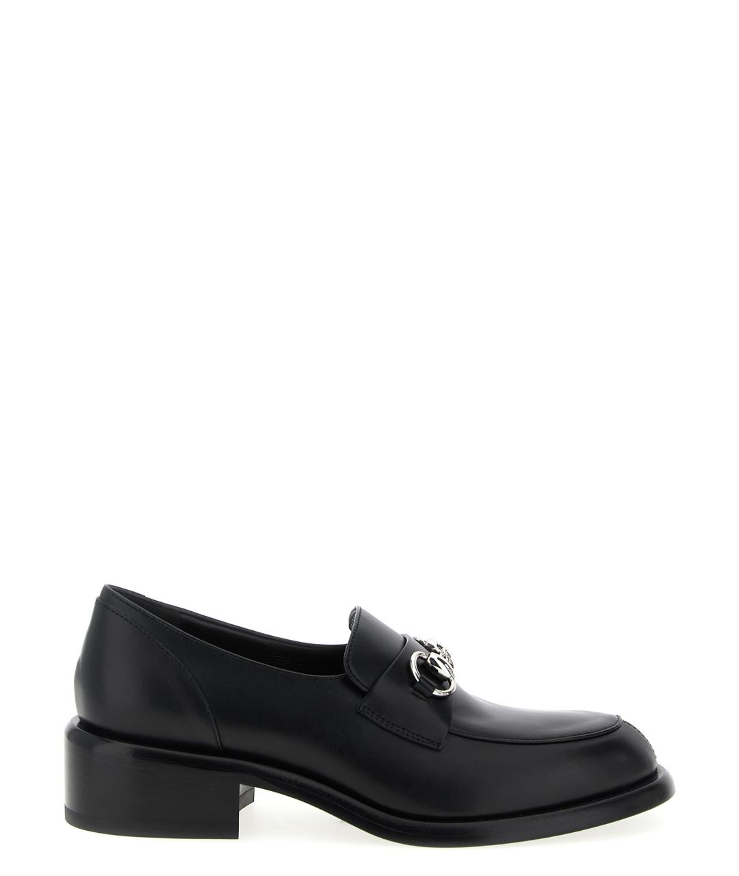 GUCCI Черные кожаные лоферы, фото 1