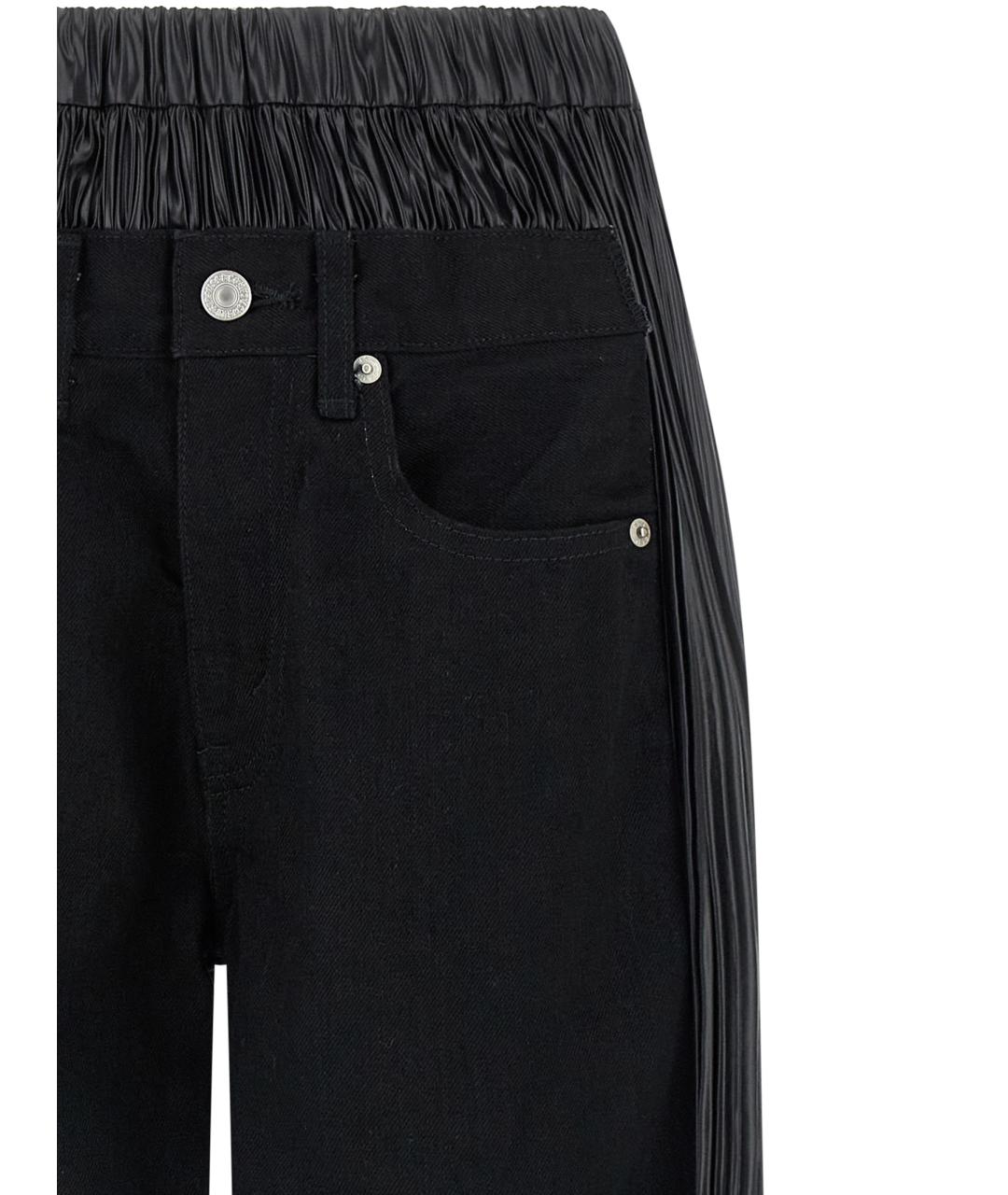 JUNYA WATANABE Черные хлопковые прямые джинсы, фото 4