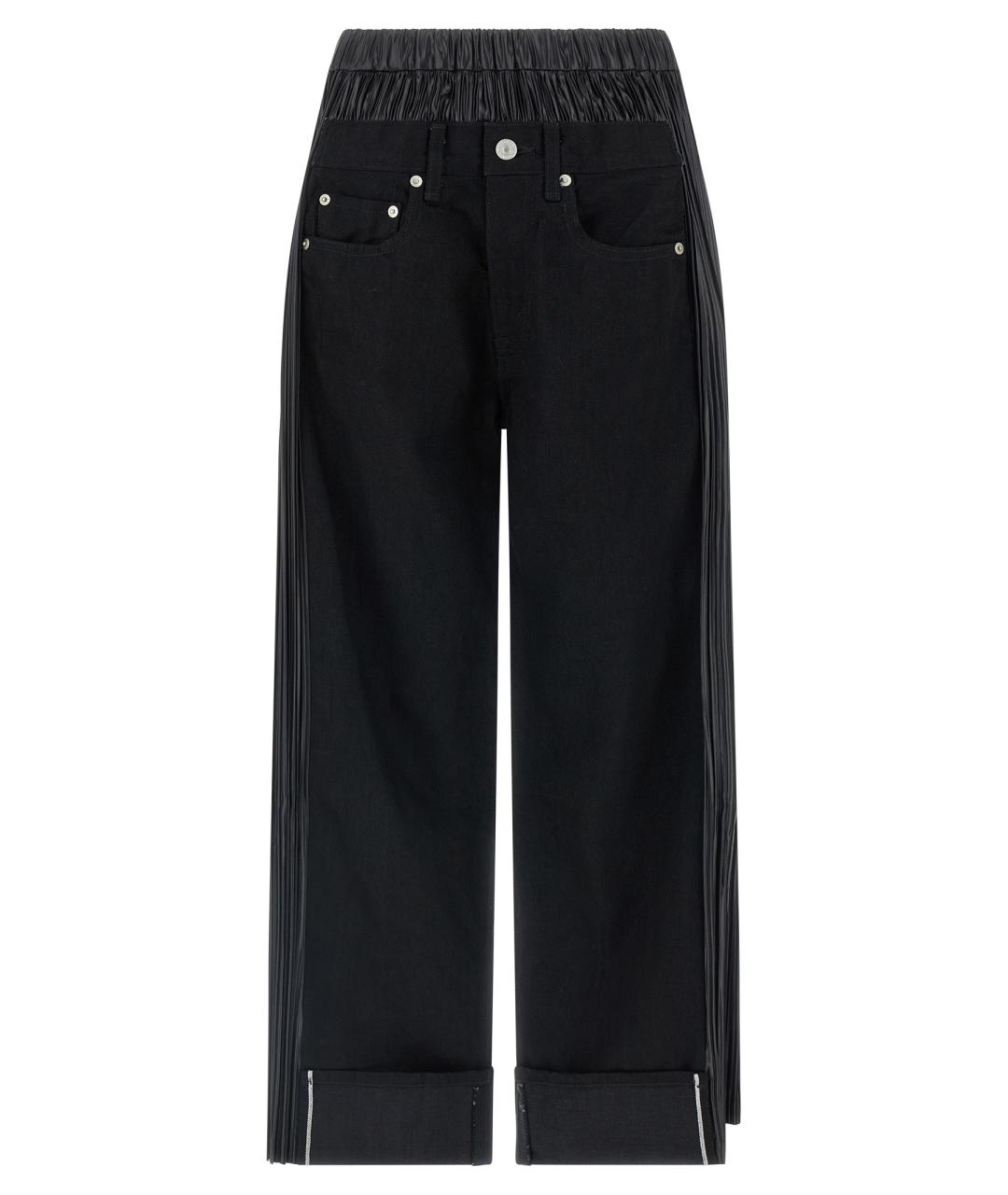 JUNYA WATANABE Черные хлопковые прямые джинсы, фото 1
