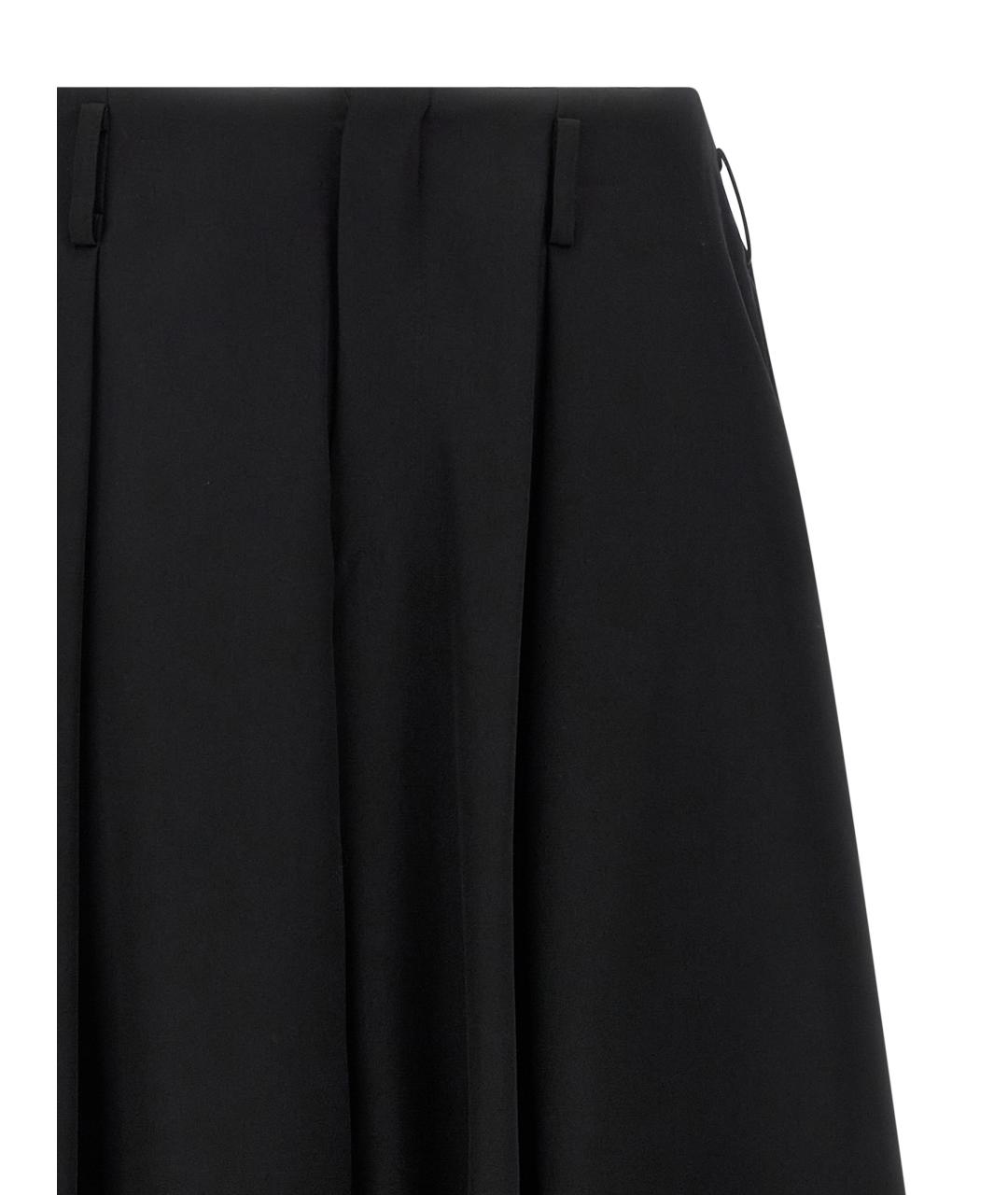 COMME DES GARÇONS HOMME PLUS Черные шерстяные повседневные брюки, фото 3