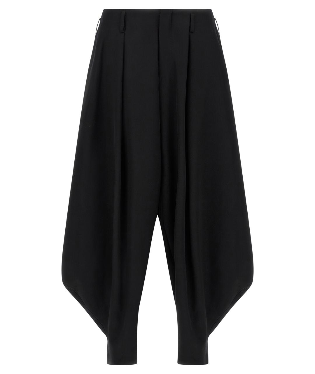 COMME DES GARÇONS HOMME PLUS Черные шерстяные повседневные брюки, фото 1