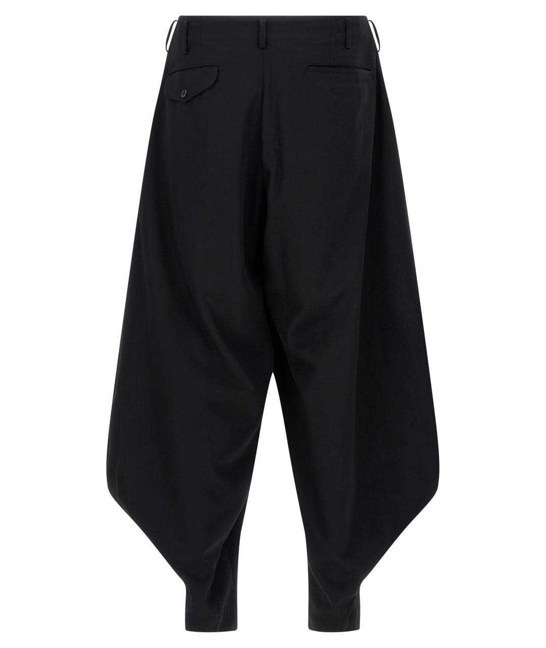 COMME DES GARÇONS HOMME PLUS Черные шерстяные повседневные брюки, фото 2