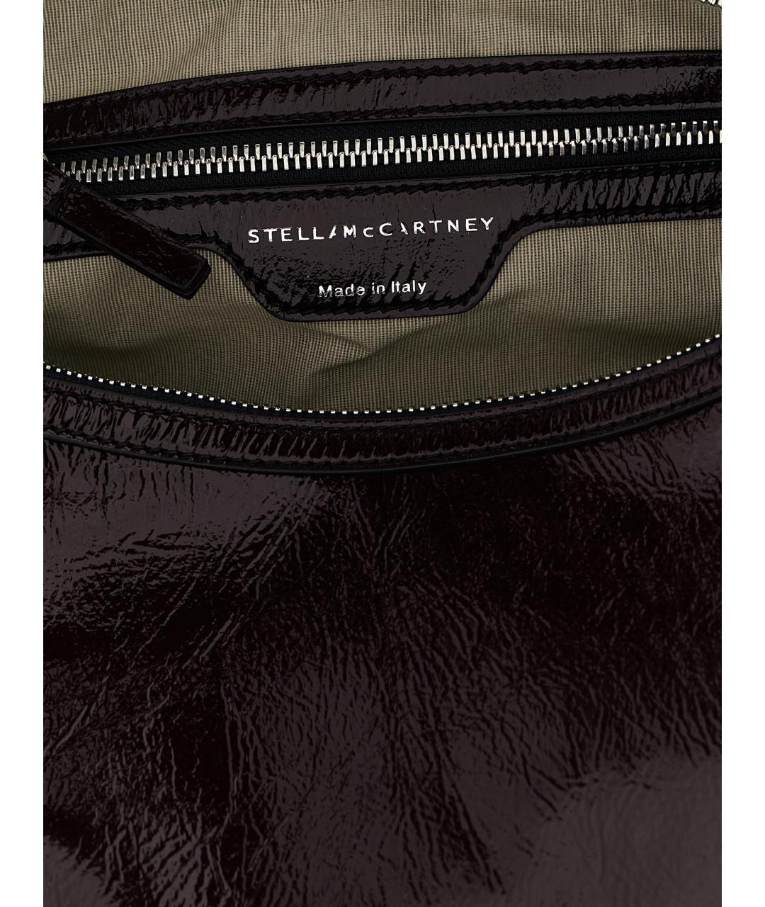 STELLA MCCARTNEY Бордовая синтетическая сумка через плечо, фото 4