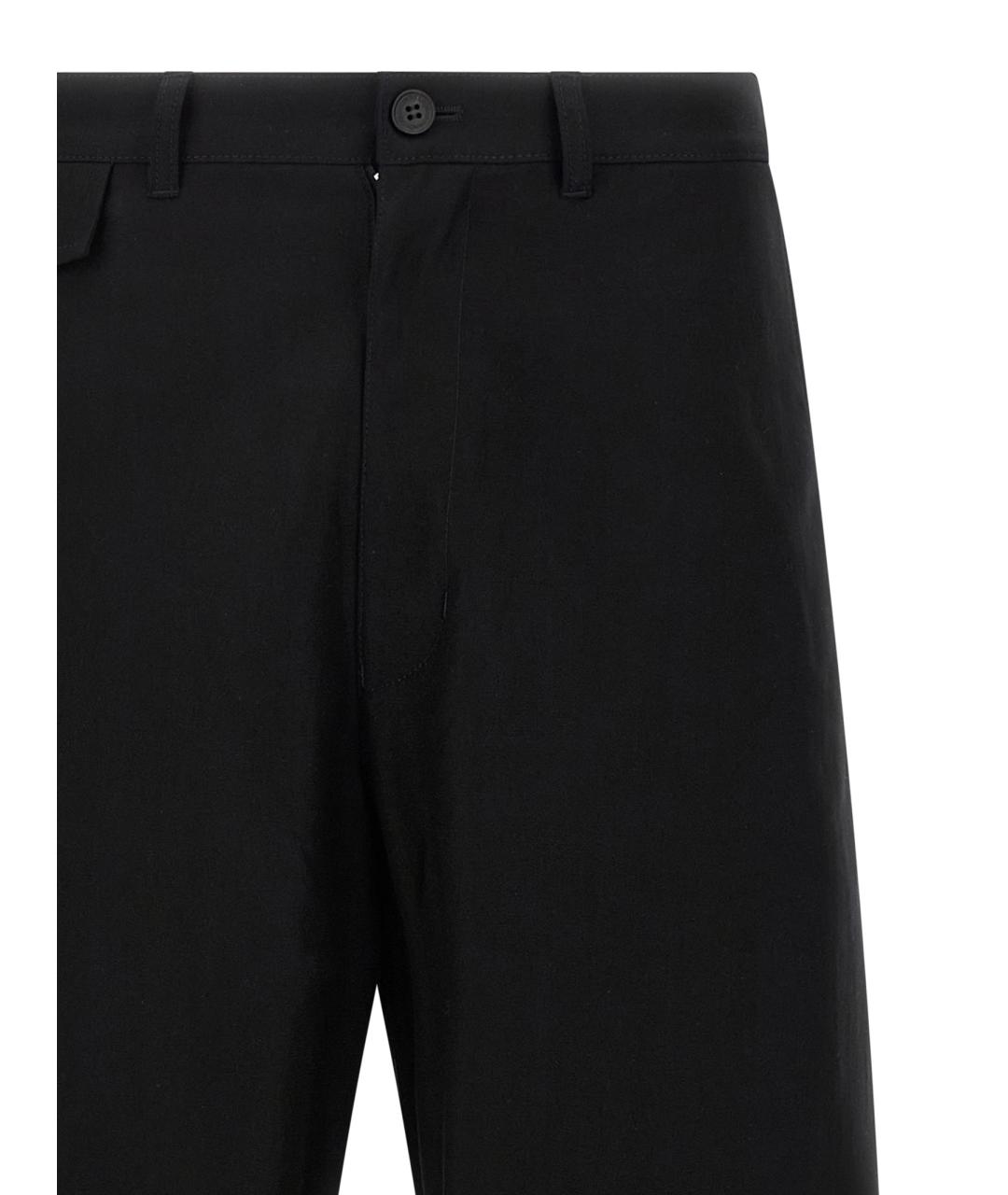 COMME DES GARÇONS HOMME PLUS Черные хлопковые повседневные брюки, фото 3