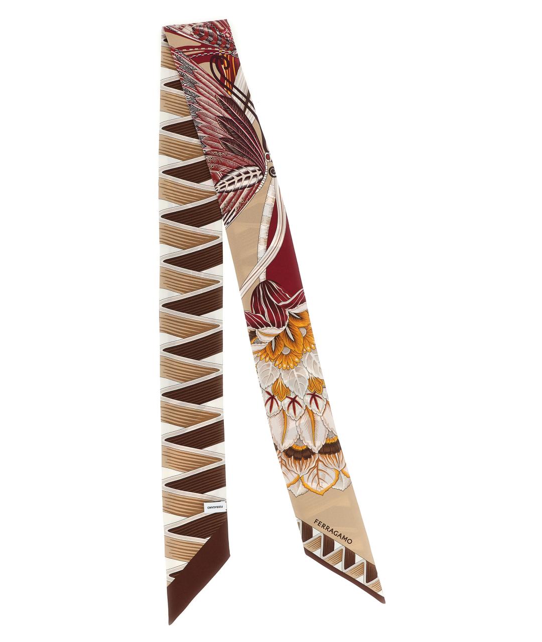 FERRAGAMO Мульти шелковый шарф, фото 1