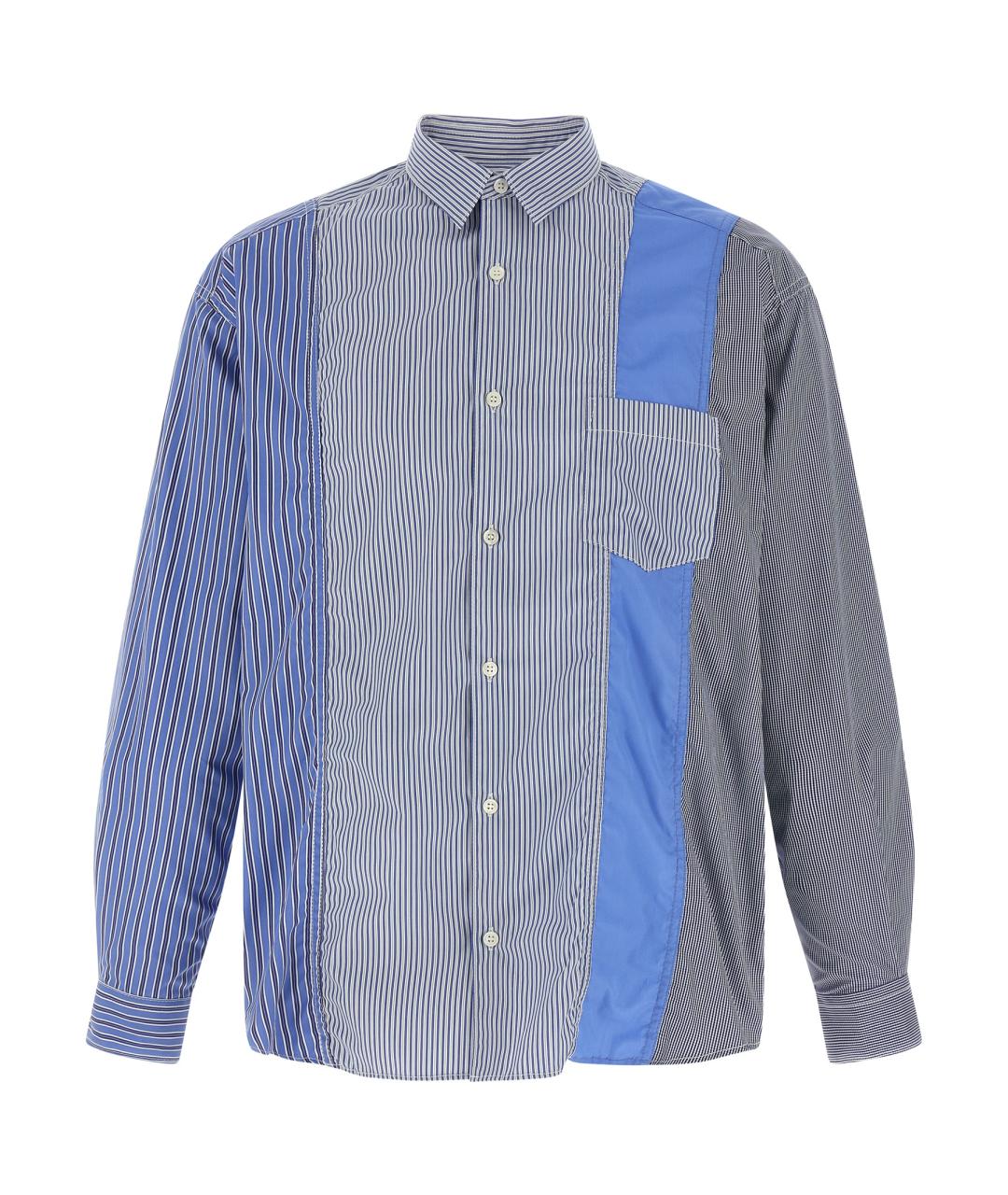 COMME DES GARÇONS HOMME PLUS Синяя хлопковая кэжуал рубашка, фото 1