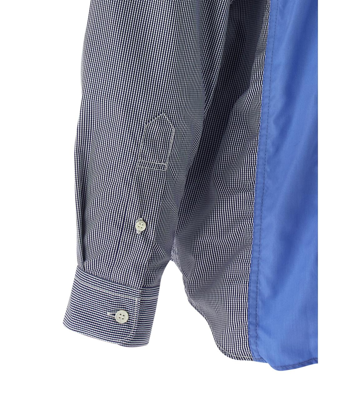 COMME DES GARÇONS HOMME PLUS Синяя хлопковая кэжуал рубашка, фото 4