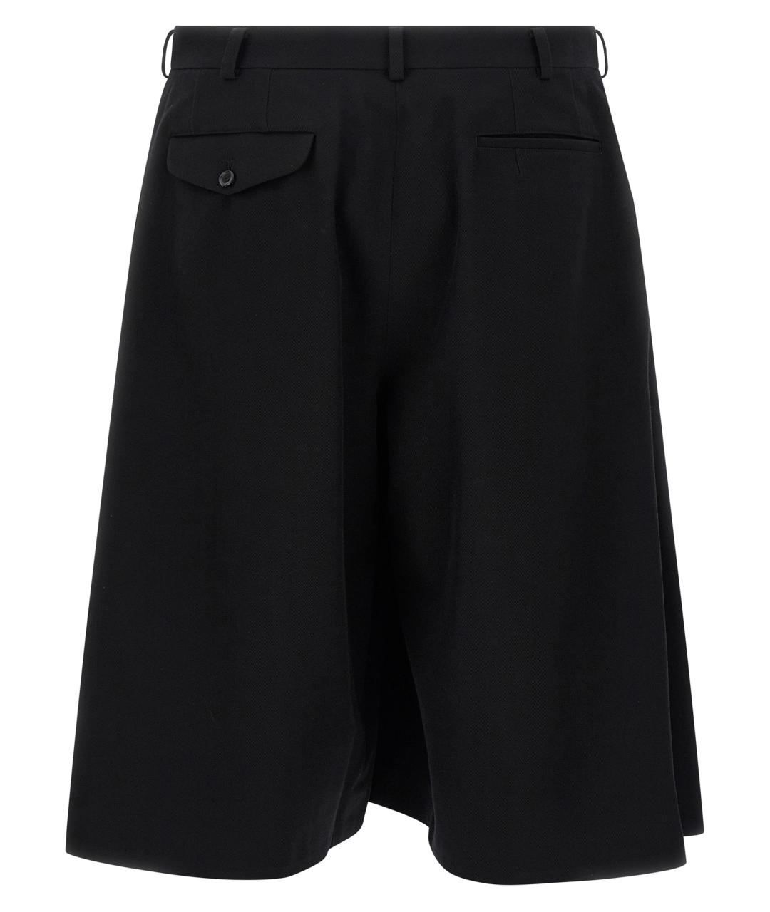 COMME DES GARÇONS HOMME PLUS Черные шерстяные шорты, фото 2