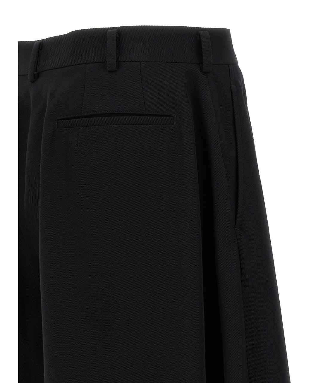 COMME DES GARÇONS HOMME PLUS Черные шерстяные шорты, фото 4