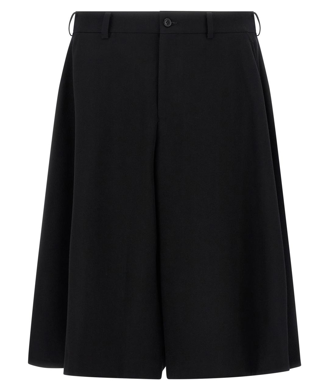 COMME DES GARÇONS HOMME PLUS Черные шерстяные шорты, фото 1