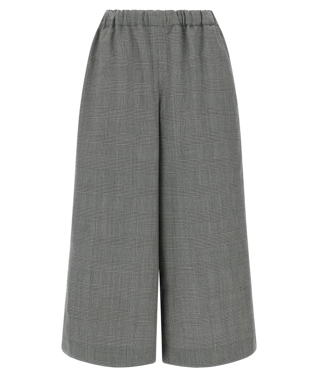 COMME DES GARÇONS Серые шерстяные прямые брюки, фото 1