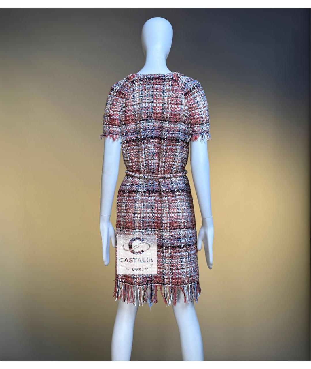 CHANEL Мульти твидовое коктейльное платье, фото 7