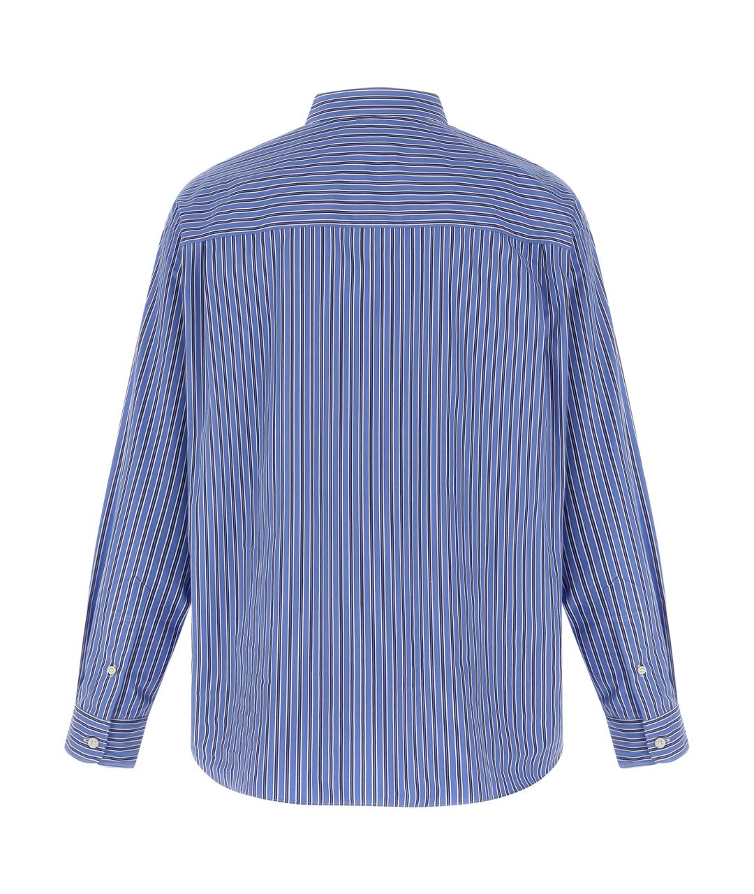 COMME DES GARÇONS HOMME PLUS Синяя хлопковая кэжуал рубашка, фото 2