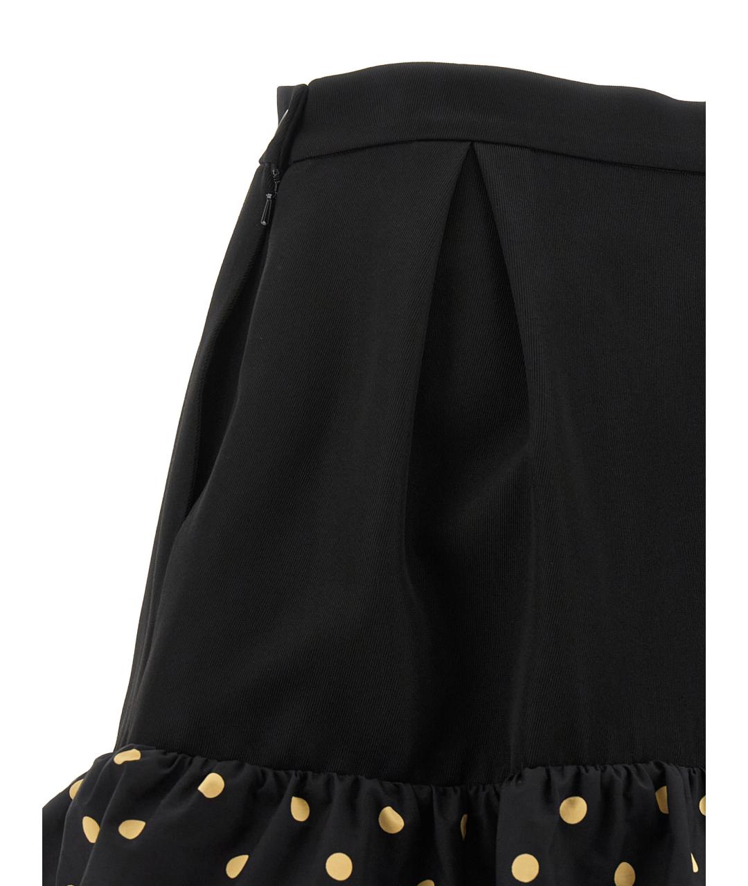 MOSCHINO Черная шерстяная юбка мини, фото 4
