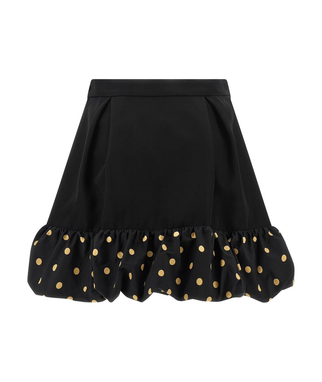 MOSCHINO Черная шерстяная юбка мини, фото 2