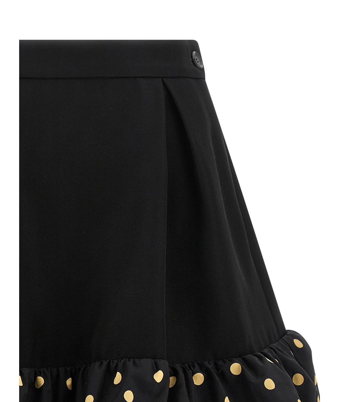 MOSCHINO Черная шерстяная юбка мини, фото 3