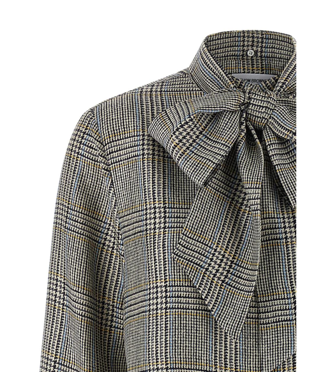 THOM BROWNE Мульти шелковая блузы, фото 3