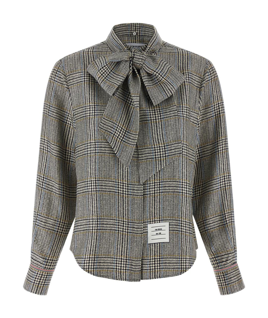 THOM BROWNE Мульти шелковая блузы, фото 1