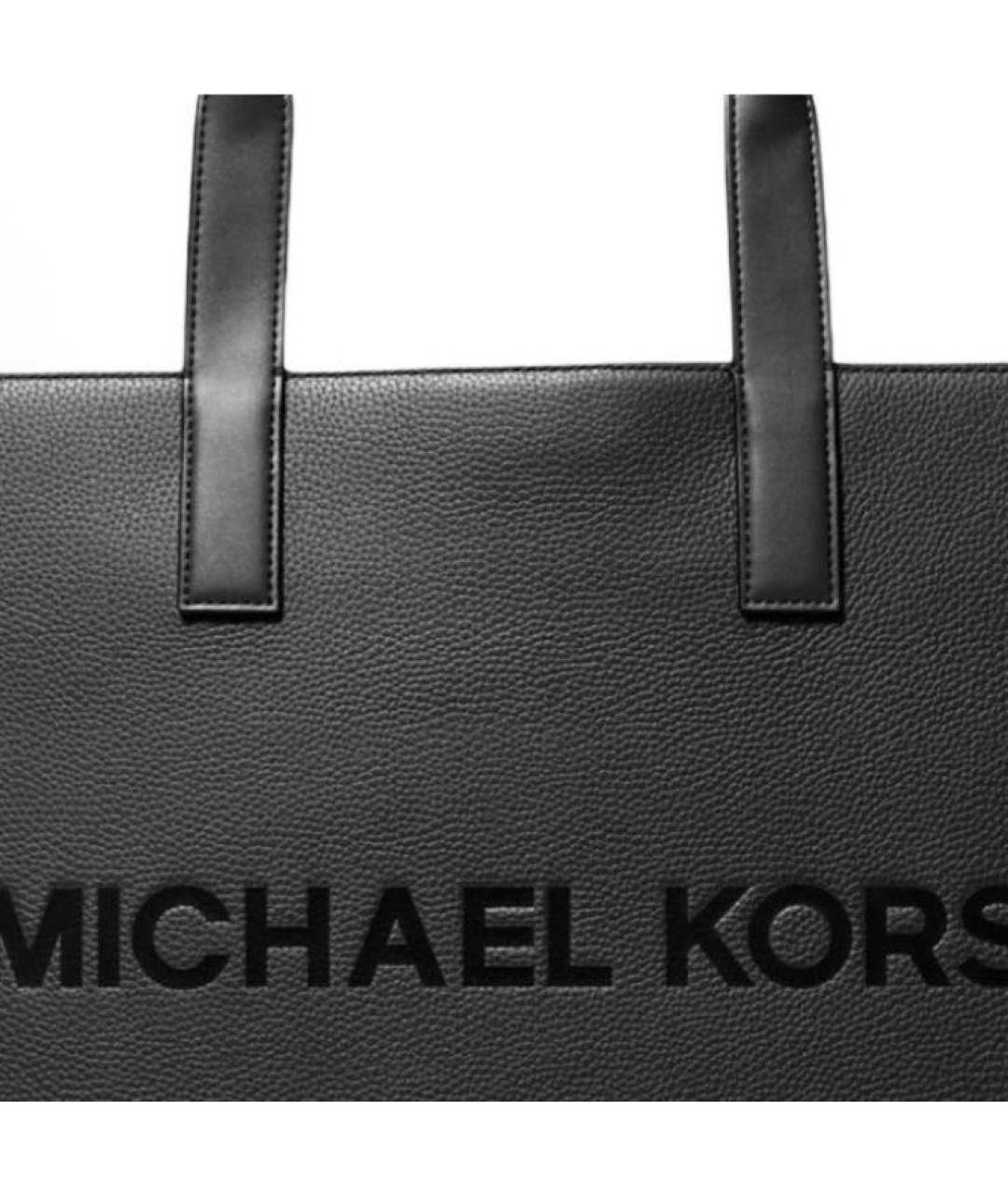 MICHAEL KORS Черная сумка тоут, фото 3