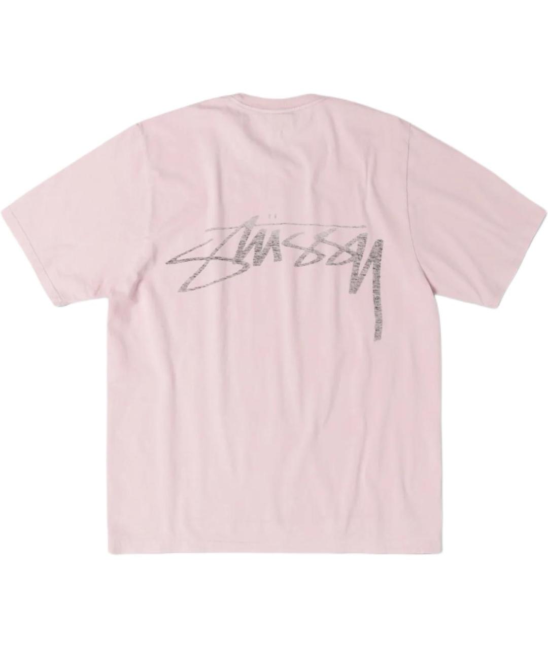 STUSSY Розовая футболка, фото 2