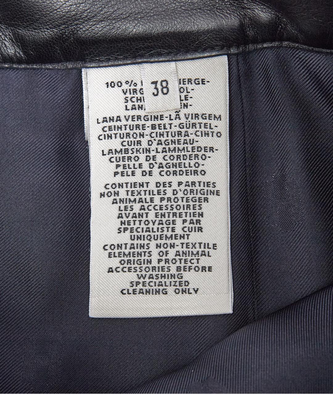 HERMES Черная шерстяная юбка миди, фото 6
