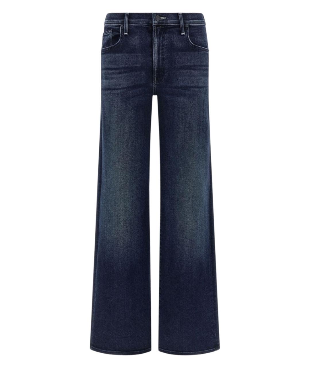 MOTHER Синие хлопковые прямые джинсы, фото 1