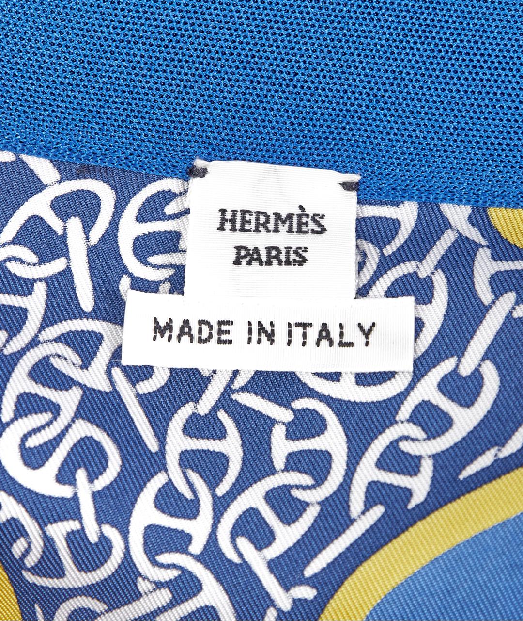 HERMES Синий шелковый кардиган, фото 3