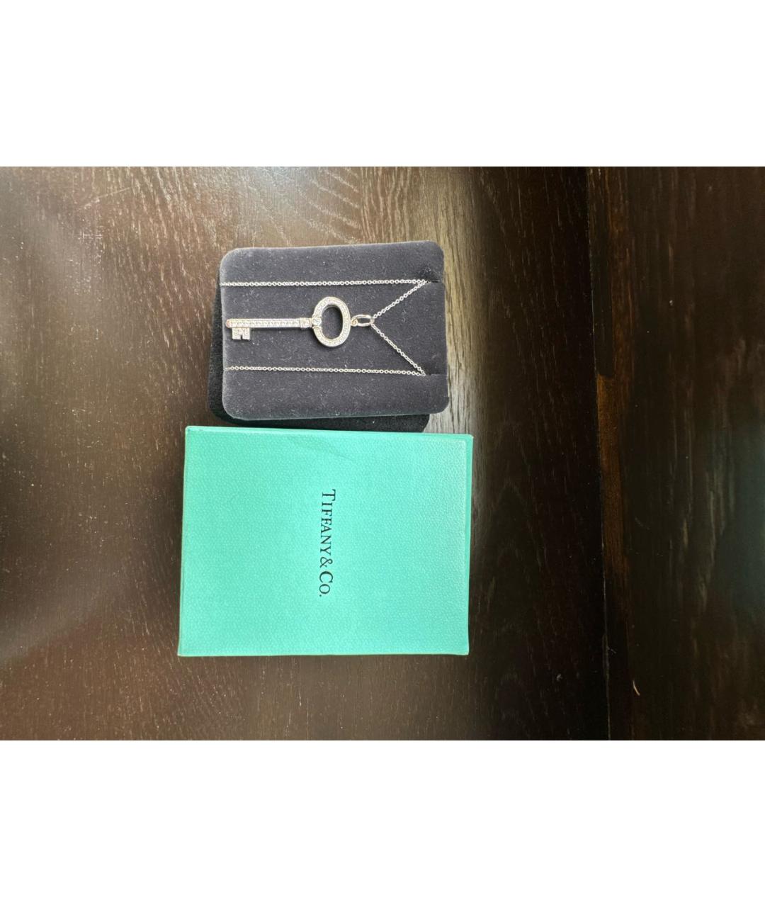 TIFFANY&CO Серебряная платиновая подвеска, фото 3