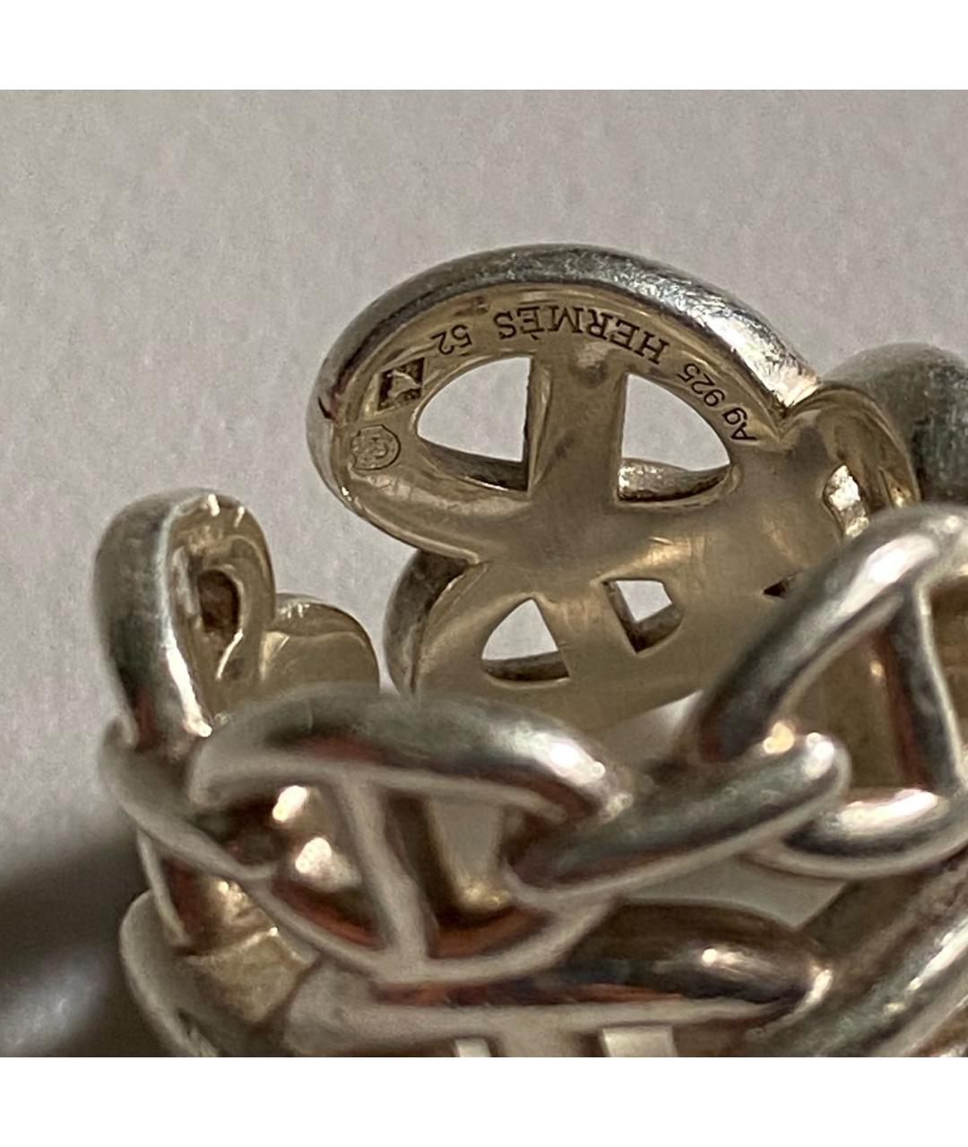 HERMES Серебряное серебряное кольцо, фото 4