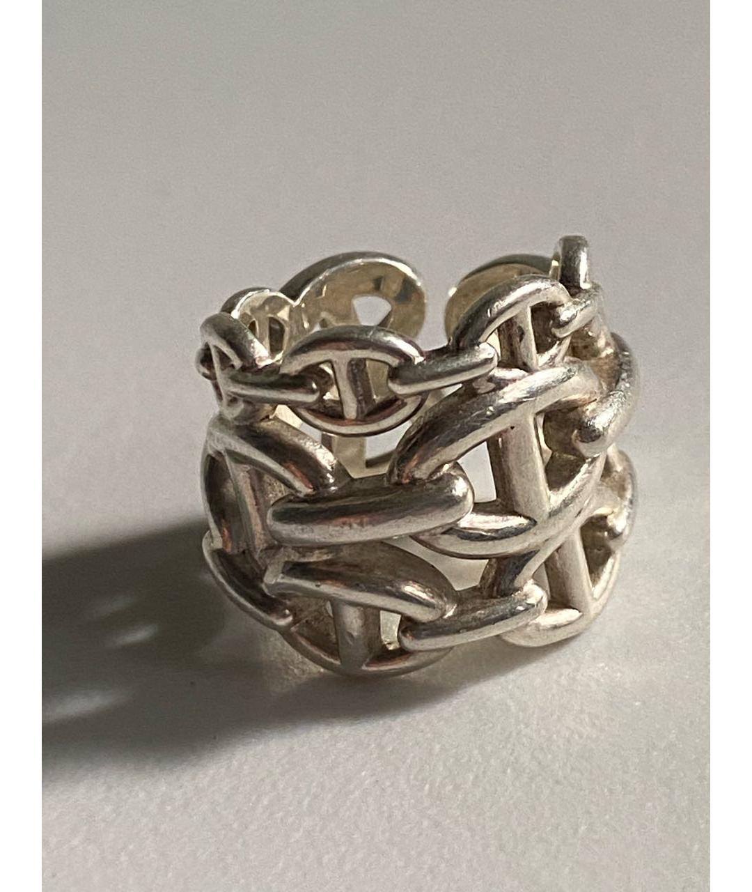 HERMES Серебряное серебряное кольцо, фото 3
