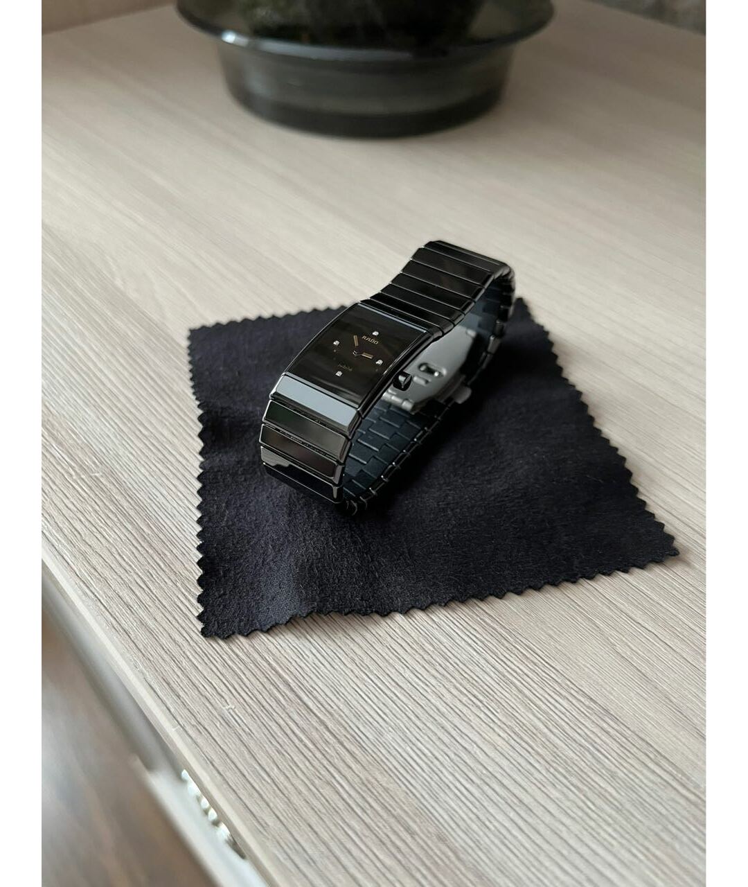 RADO Черные керамические часы, фото 3