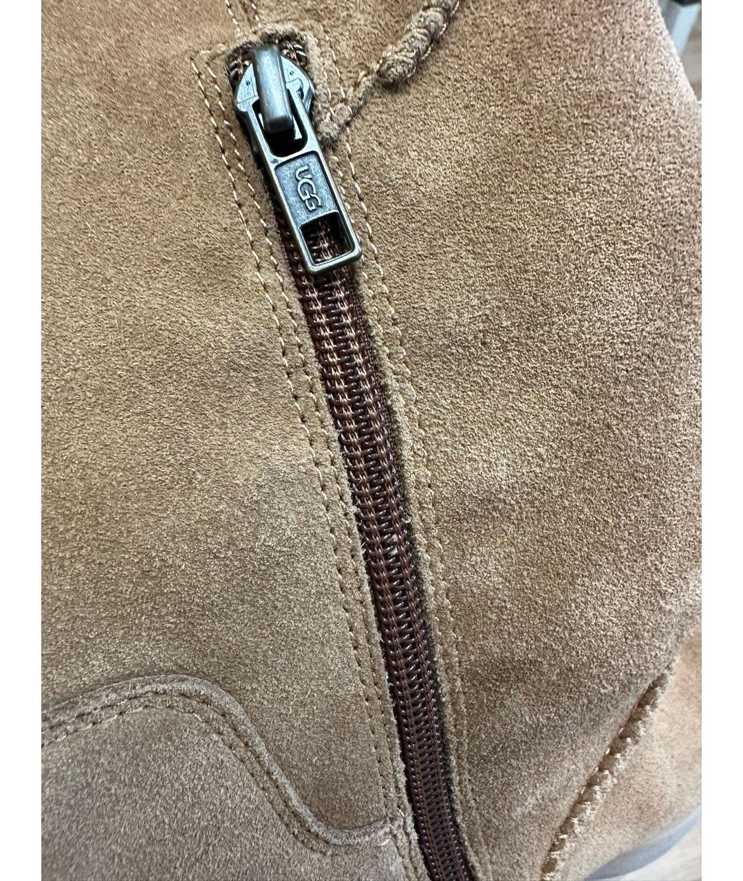 UGG AUSTRALIA Коричневые замшевые ботфорты, фото 5