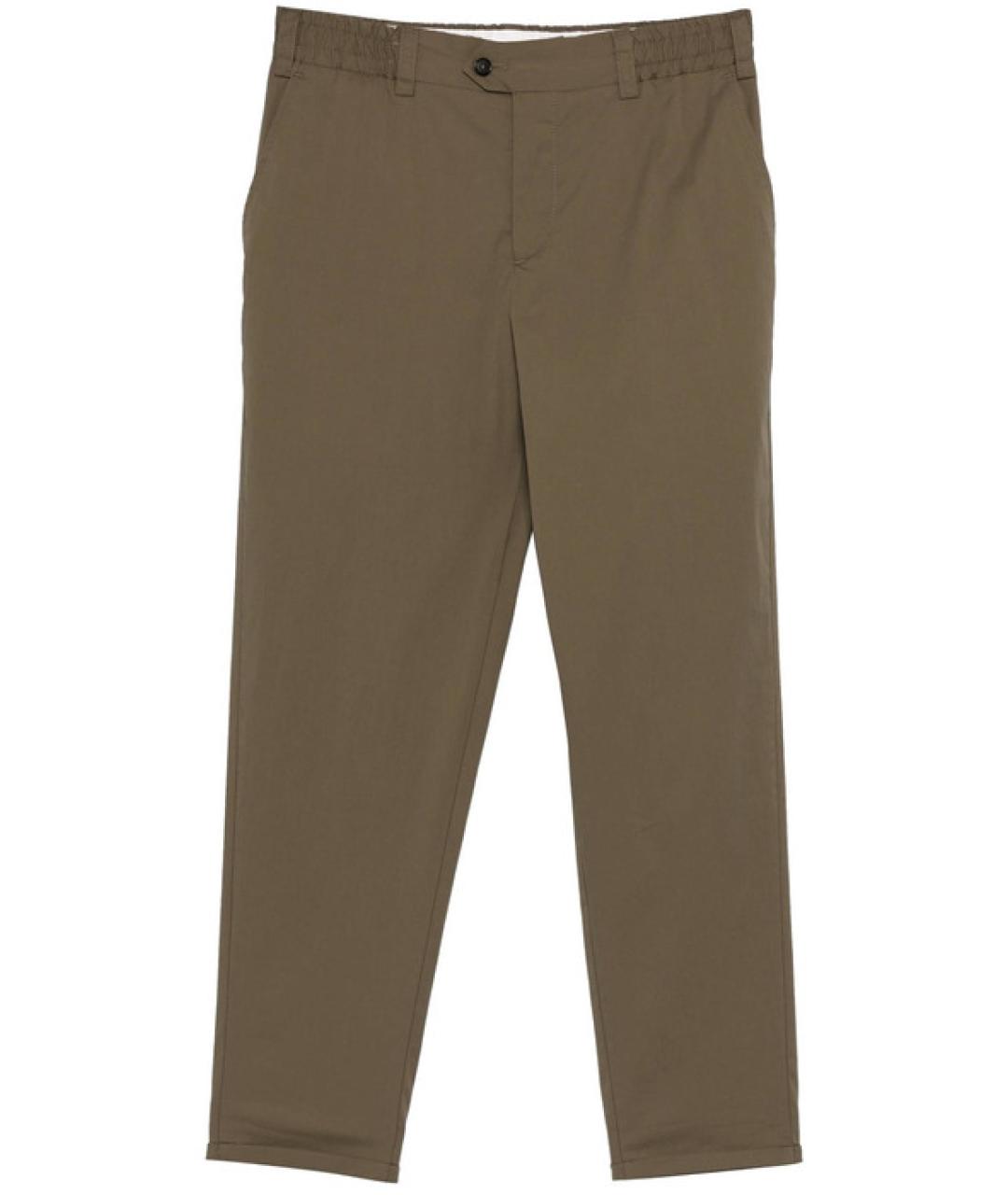 PT TORINO Бежевые хлопковые повседневные брюки, фото 1