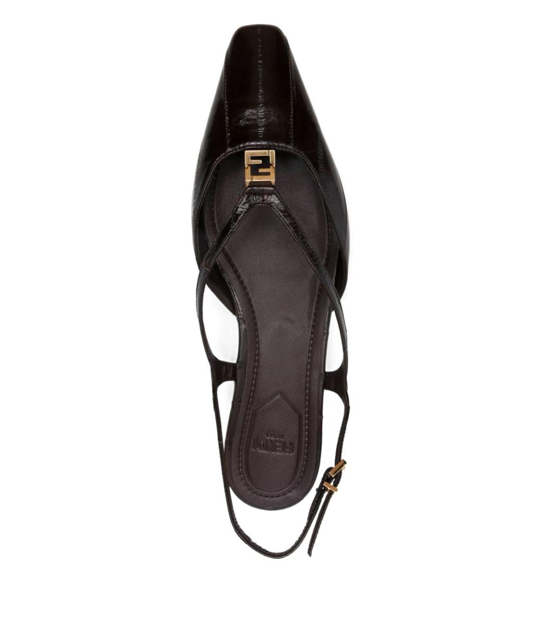 FENDI Коричневые туфли, фото 2