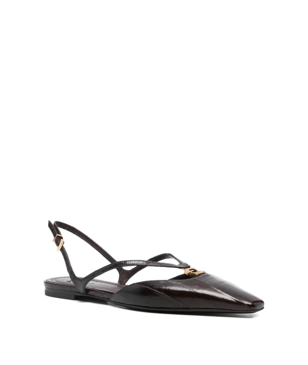 FENDI Коричневые туфли, фото 4