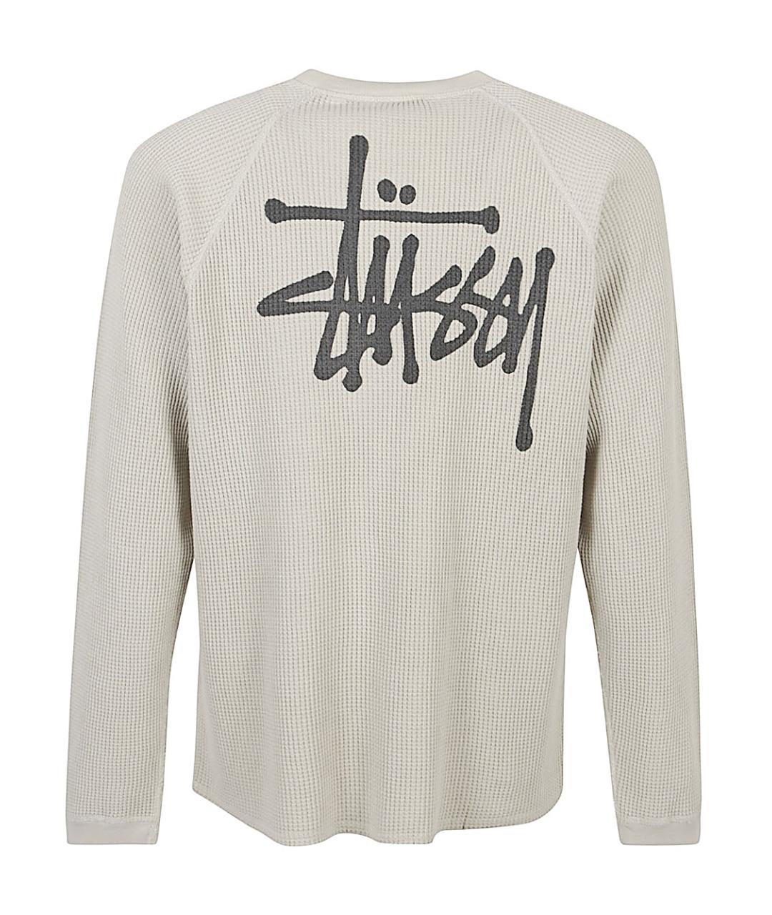 STUSSY Белый хлопковый джемпер / свитер, фото 2