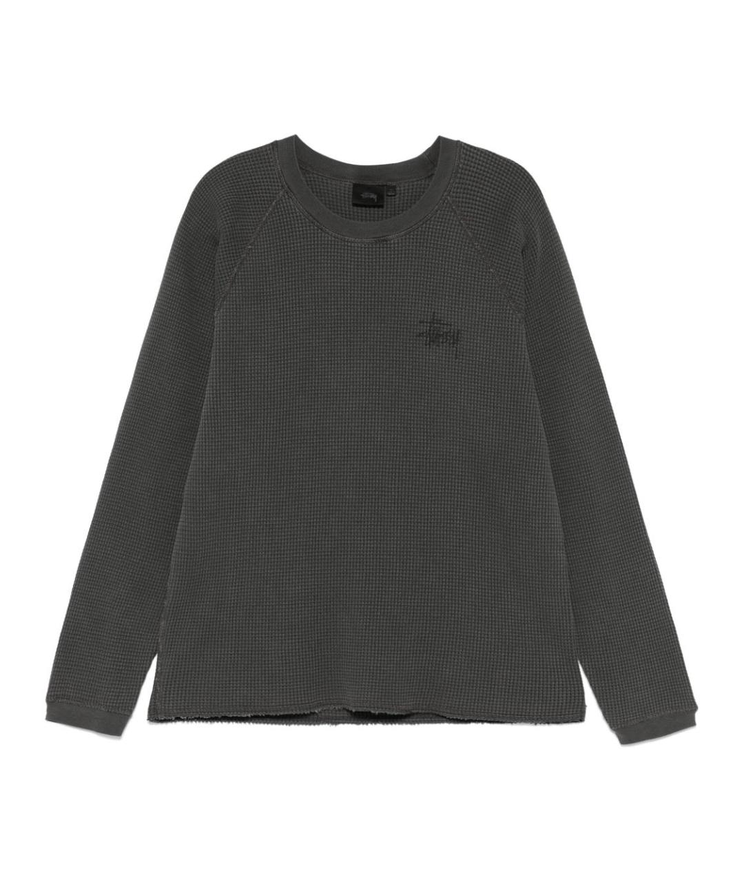 STUSSY Черный хлопковый джемпер / свитер, фото 1