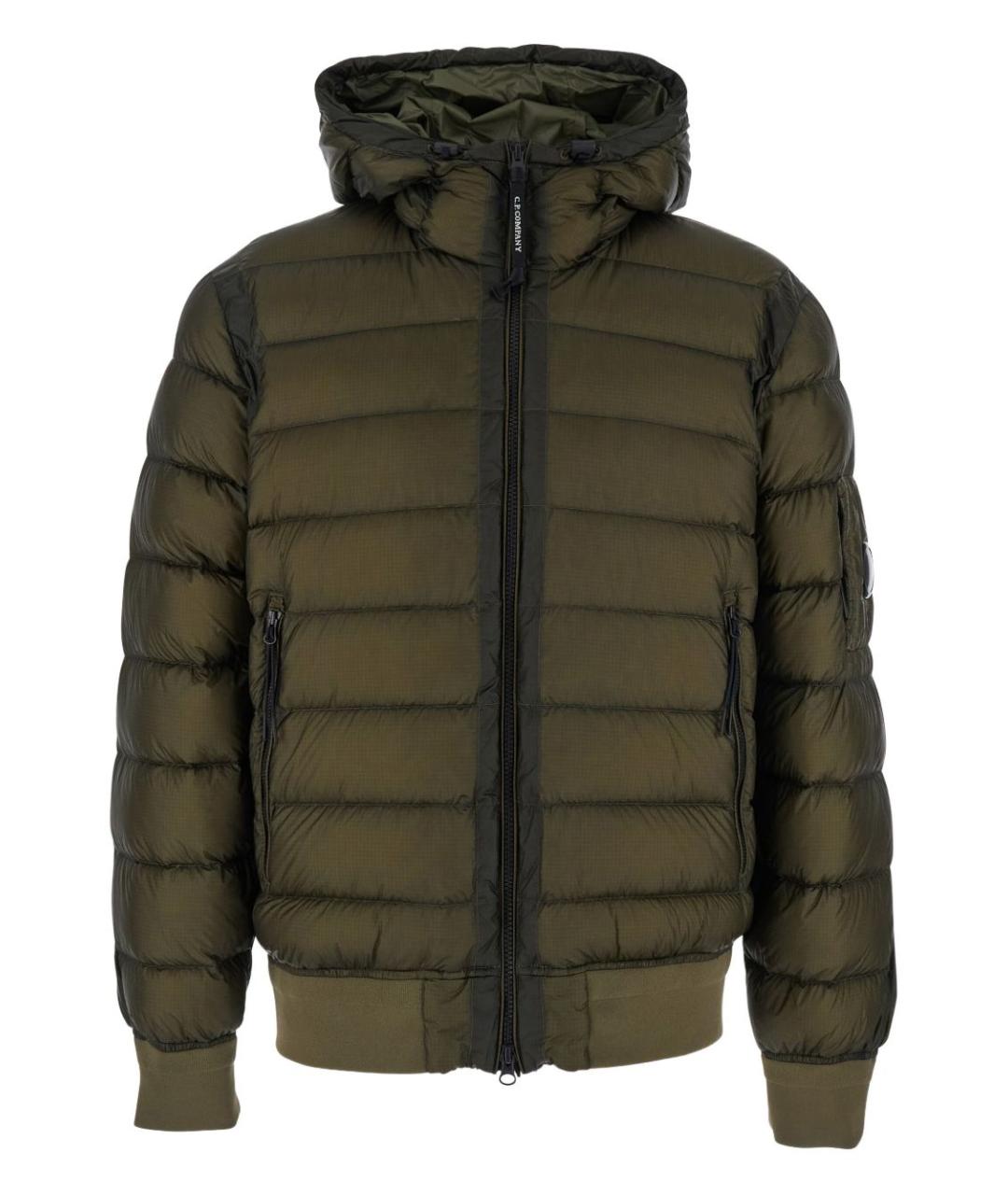 CP COMPANY Зеленый полиамидовый пуховик, фото 1